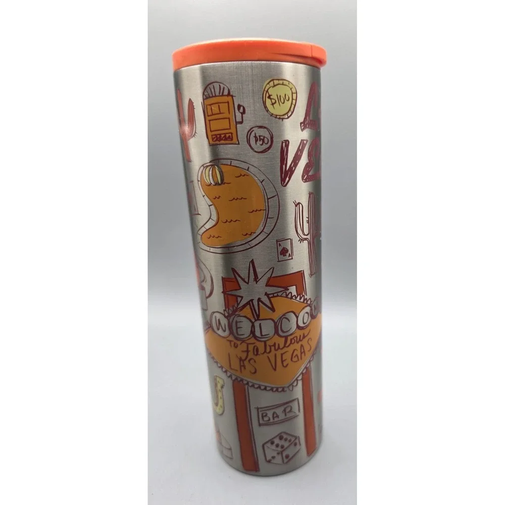 Starbucks Tumbler Las Vegas '21 Been There Series Insulated Stainless Steel 16Oz
